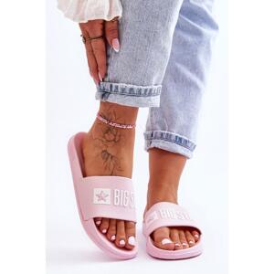 Gumové dámské pantofle Big Star v růžové barvě, FF274A201 PINK__11517-36 36