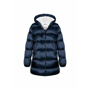 Kabát dívčí nylonový Puffa podšitý microfleecem, Minoti, 12COAT 1, modrá - 116/122 | 6/7let